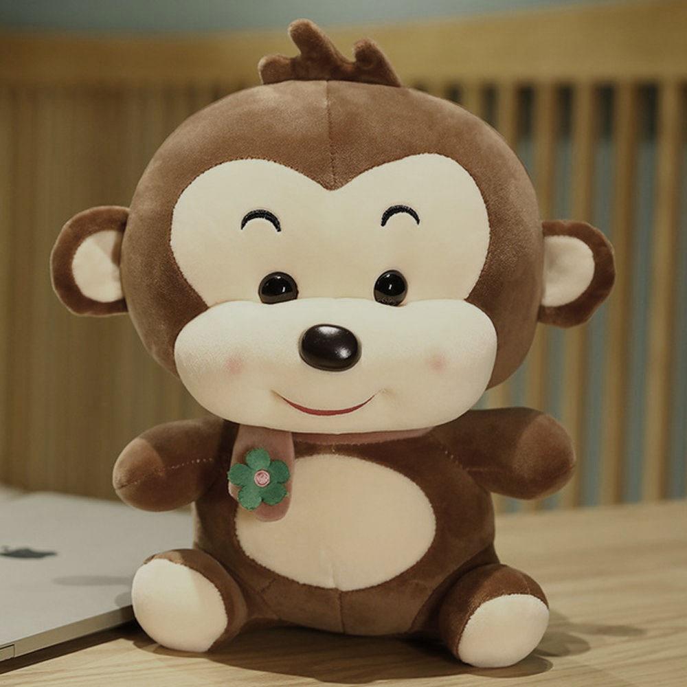 Animals Accompany Toy Sofa Cushion Stuffed Toy Scarf Monkey Plush Toy Monkey Plush Toy Plush Doll