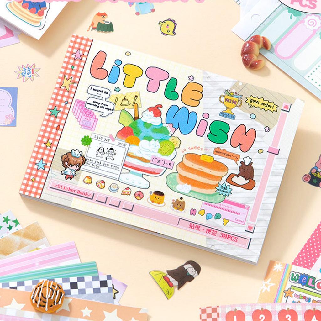 Cartoon Die-Cut Sticker Book Aesthetic Picture Anime Stuff Scrapbook Kit for Journal Diary Planner Album Phone Case