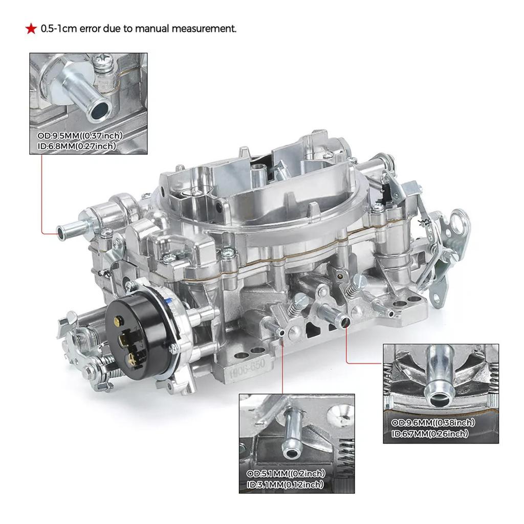 4 Barrel 1906 AVS2 Carburetor 650 CFM Electric Choke For GMC 1980-1987