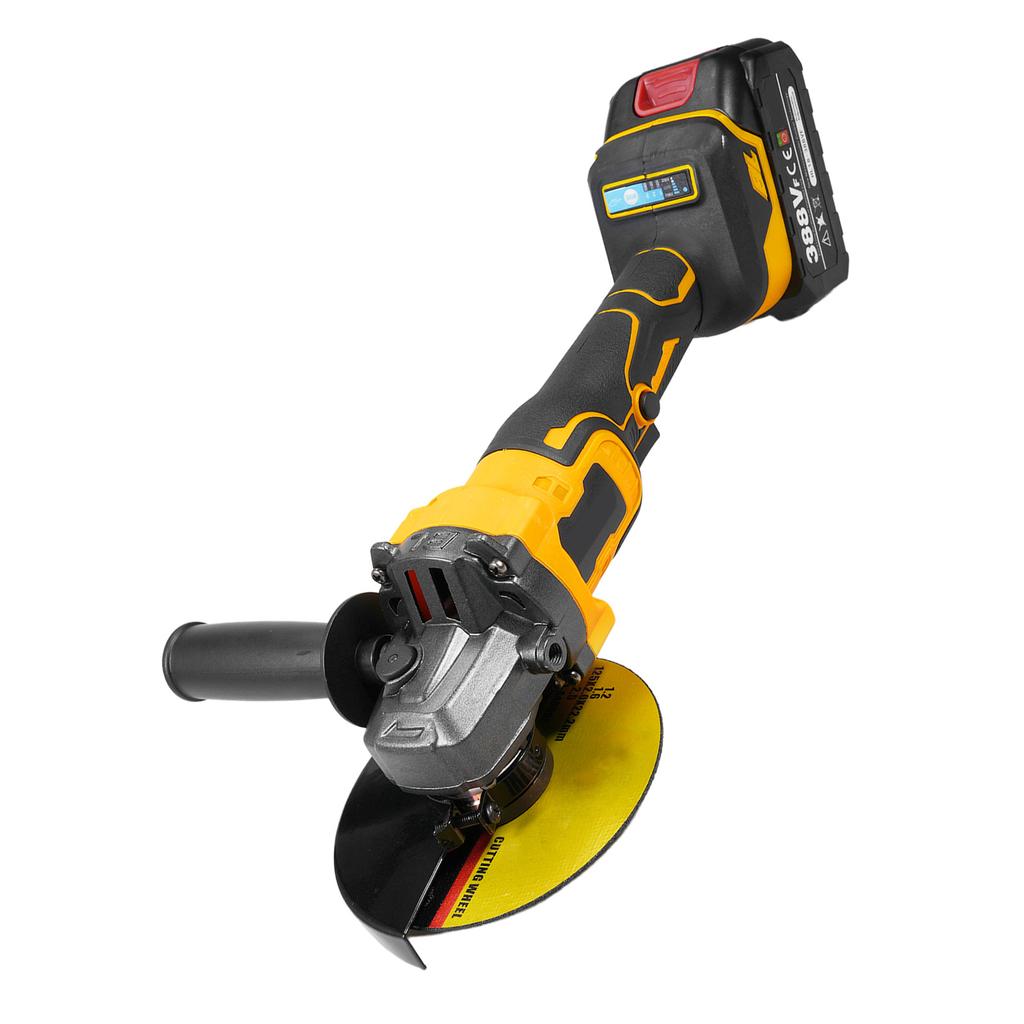 Angle Grinder Tool Cordless Angle Grinder 18V 10000RPM Powerful Brushless Motor Battery Grinder Tool for Cutting Polishing with Auxiliary Handle