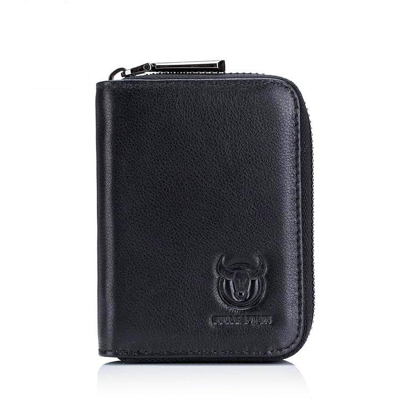 Men's Wallet Made of 100% Genuine Leather, Short, Multifunctional, Small Driver's License, Zero Wallet, Anti-theft and Anti Brushing