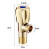 Color Coded Handle Triangle Valve Brass Water Supply Valve New Angle Valve  For Faucet