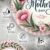 Vintage Floral Wreath Iron Wall Art Round Mother's Day Metal Wall Decor