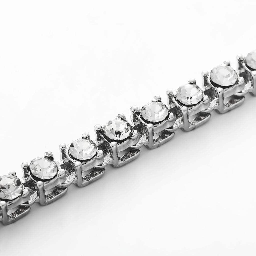 Personalized Versatile Long Necklace, Stylish And Simple Square Diamond Full Diamond Sweater Chain Necklace
