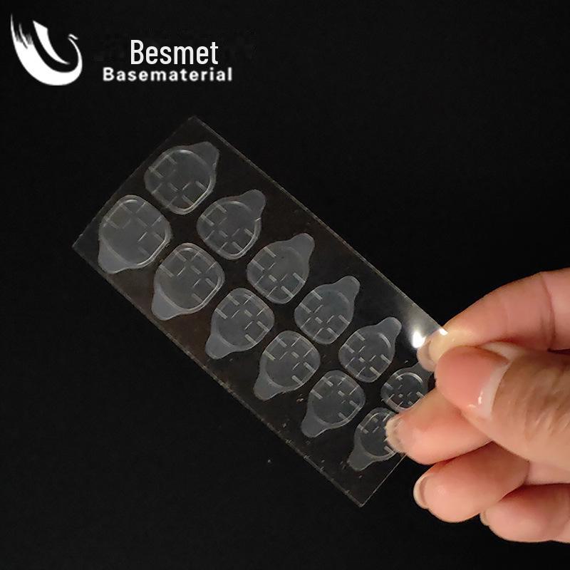 Eco-Friendly Waterproof Transparent Double-Sided Nail Art Adhesive Stickers