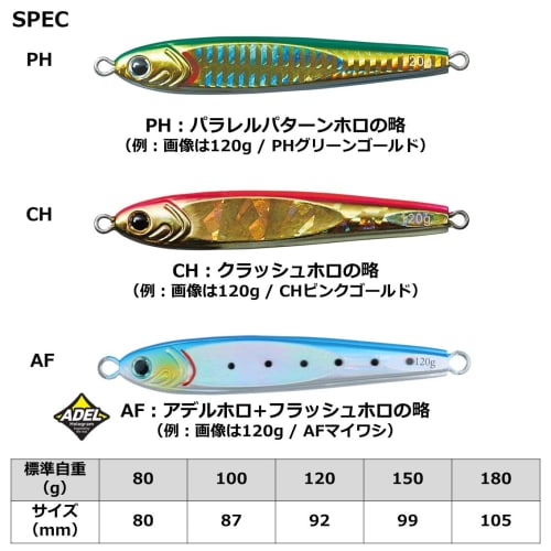 DAIWA Metal Jig Saltiga TG Bait 120g PH Green Gold Lure