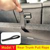 Kofferraum Seil Zugband Für Tesla Model Y 2021-2026 Öffnen Heckklappe Abdeckung Griff Zugband Auto Organizer Zubehör Gadgets