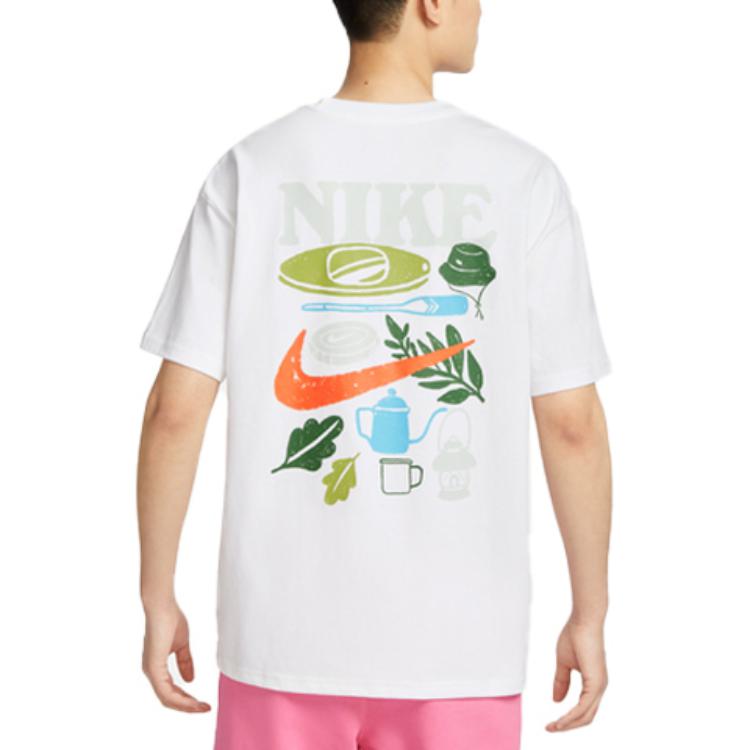 New Nike T Shirts Men's White FN3700-100