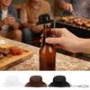 Cowboy Hat Style Bottle Opener Retro Western Ornament Cowboy Hat Shape Beer Opener Keychain For Tote Bag Backpack Car Keys