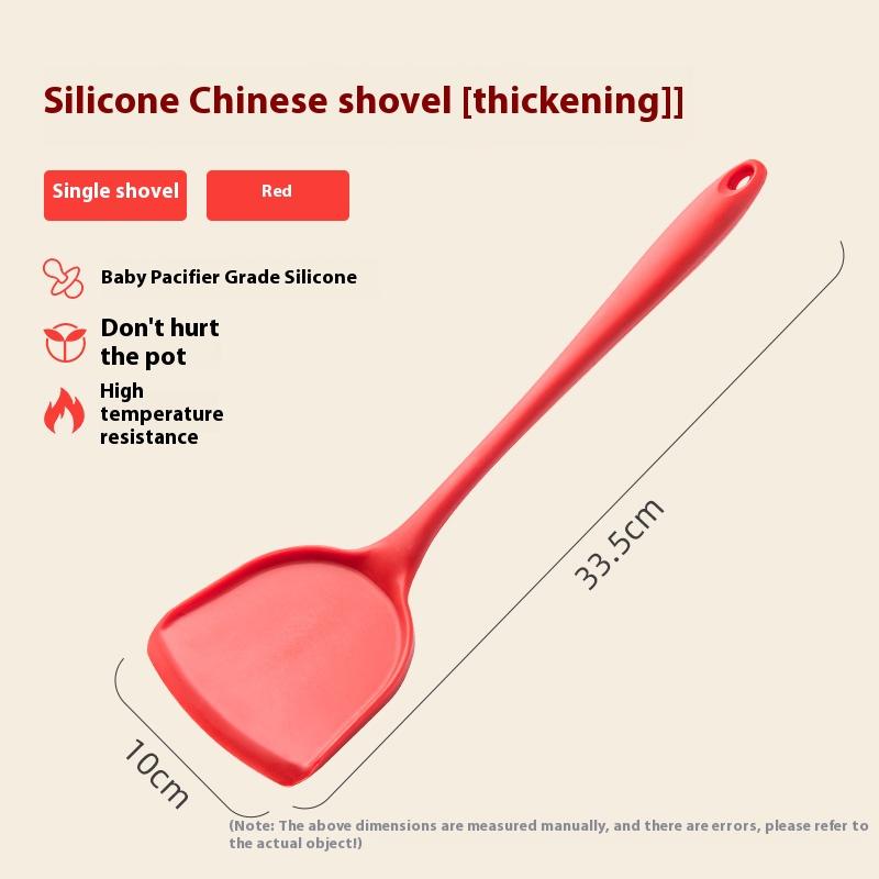 Set di Utensili da Cucina in Silicone per Alimenti Resistenti al Calore Utensili da Cucina Stoviglie Cucchiaio Spatola Cucchiaio Forato Spatola per Friggere