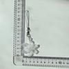 Snowflake Charm Mobile Phone Strap Accessory With Flashing White Crystals Beads Fashion Accessory for Christmas Gifts