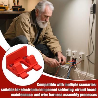 Kabelhalter zum Löten Elektrokabel Lötklemme Werkzeug Tragbare Schweißhilfe Klemme zum Schweißen MIG Kabelbaum