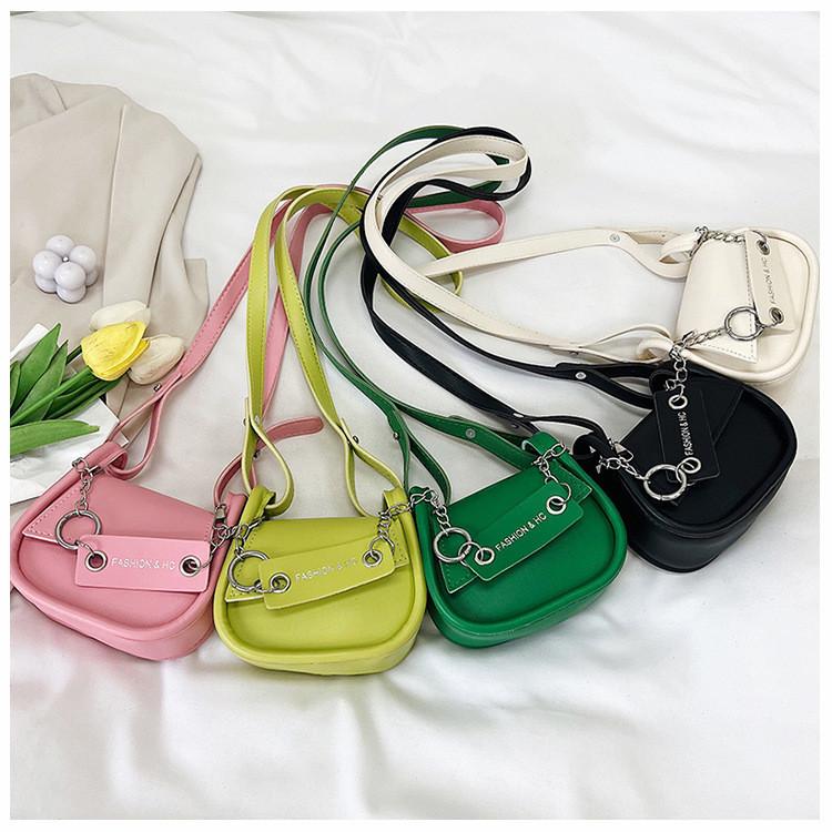 Modische Satteltasche Street Style PU-Leder Kleine Umhängetasche Für Damen 2023 Neu Sommer Lässig Einzelne Umhängetasche