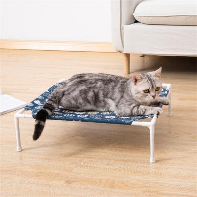 Katzen-Hängematten-Bett, Campingbett, universelles Haustier-Kätzchen-Stehbett, abnehmbar, atmungsaktiv, für Katzen, kleine Hunde, langlebige Betten