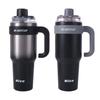 Straw Thermos Cup Ceramic Liner Insulated Tumbler Cold Ice Travel Mug  Outdoor Camping