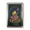 Nouveau Étui à Cartes Métal Vintage Compact Portable Boîtier Métallique Ouverture à Rabat Porte-Cartes Imprimé Vintage Porté Poche
