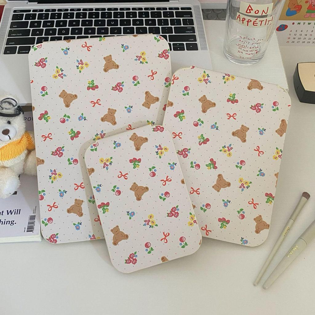 Trendiger niedlicher Bär Faltbarer Make-up-Spiegel - Tragbarer Wohnheim-/Tischspiegel für Studenten