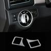 Headlight Lamp Switch Panel Button Trim For Benz 2008-14 C-Class Silver Aluminum