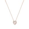 Heart'S Desire Love Necklace Women'S Niche Exquisite Temperament Versatile Pink Diamond Smart Pendant Necklace Women Quality