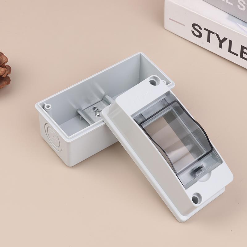 2/1Pcs Power Distribution Protection Box Circuit Breaker Box Waterproof Distribution Box For El Workshop Power Stations
