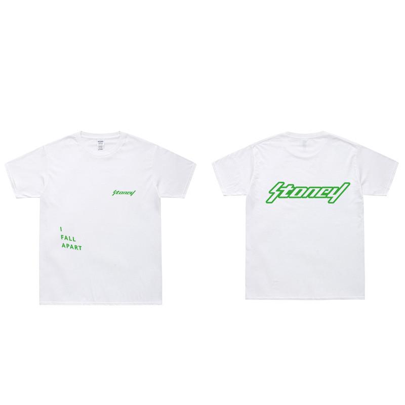 New Summer Cool T Shirt Hip Hop T-Shirt Men Women Stoney Two Side Letter Print Tshirts Cotton Swag EU Size Tee Tops