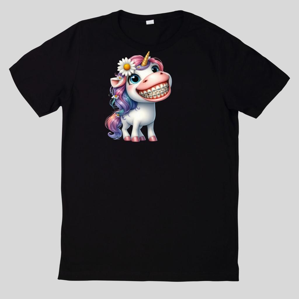 T-Shirt Funny Animals with Braces Cotton Fun Jokes Funny CartoonWill Open In a New Window or Tab