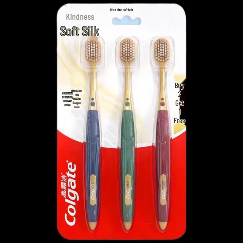 Colgate Wide Soft Bristle Toothbrush, 3-Pack