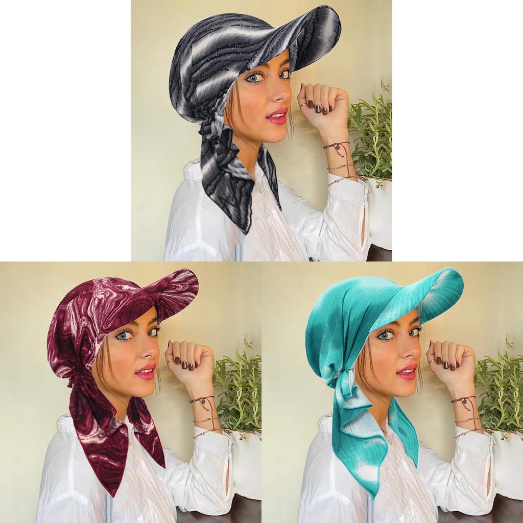 Cappello parasole in poliestere per donna, estivo, protezione UV, alla moda, pieghevole, copricapo