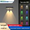 LED Solar RGB Outdoor Wall Light for Patio and Garden