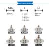 AirTAC Pneumatic One-Way Throttle Valve ASA/PSA 4-12mm - Speed Control & Flow Regulation