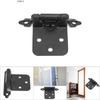 10Pcs Steel American Self Closing Spring Cabinet Hinge Home Decoration Accessories(black)