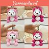Charming Pink Bear Keychain Fluffy Plush Toy Ideal For Children's Presents