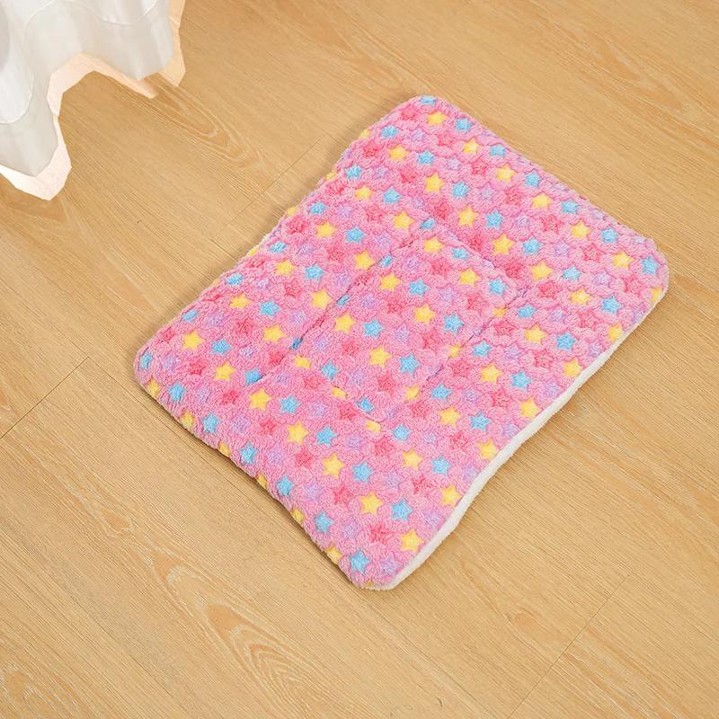 40X50cm Winter Warm Dog Bed Soft Fleece Pet Blanket Pets Cat Litter Puppy Sleep Mat Lovely Mattress Cushion for Small Large Dogs
