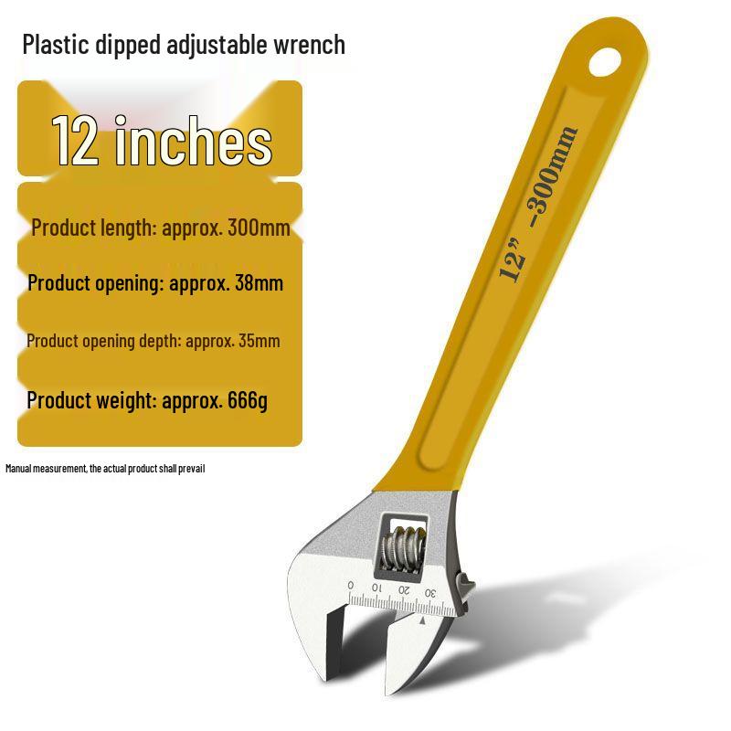 Multifunctional Universal Large Opening Adjustable Wrench - 6" & 8