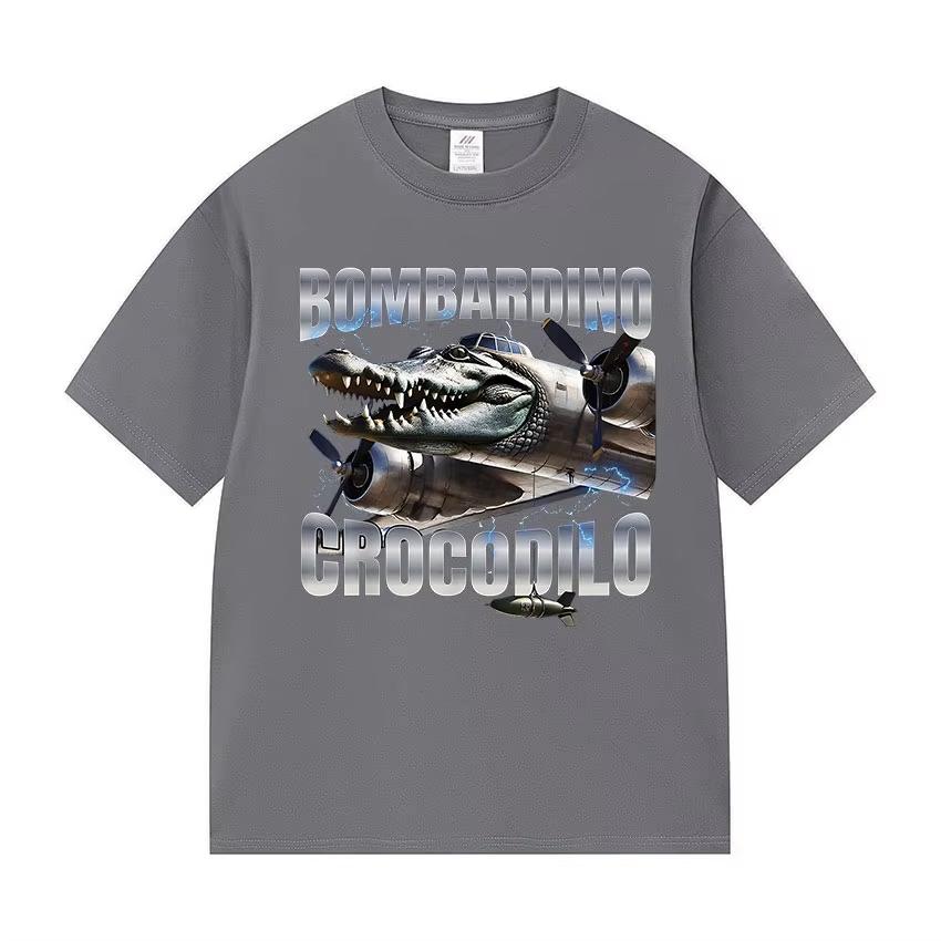 

Limited Bombardino Crocodilo Funny Meme T Shirt Unisex Women Summer ONeck Short Sleeve TShirt Fashion High Quality Cotton TShirts 4XL