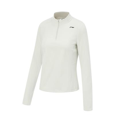 Li Ning Fitness Series Stand Collar Logo Letter Pullover Long Sleeve T-Shirt Women Tops ATLV368-2