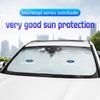Car Sticker Car Windshield Sun Shade Cover Blocks Rays Protector Interiors For Ford ST-Line Focus Fiesta C-Max Edge Mondeo Explo