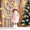 Christmas Angel Doll Ornaments Tabletop Small Plush Fairy Elf Figurine for Thanksgiving New Year Birthday Wedding Valentine's Day Party Decoration