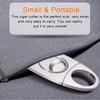 2Pcs Cigar Cutters Stainless Steel Pocket Cigar Tool For Most Sizes Of Cigars