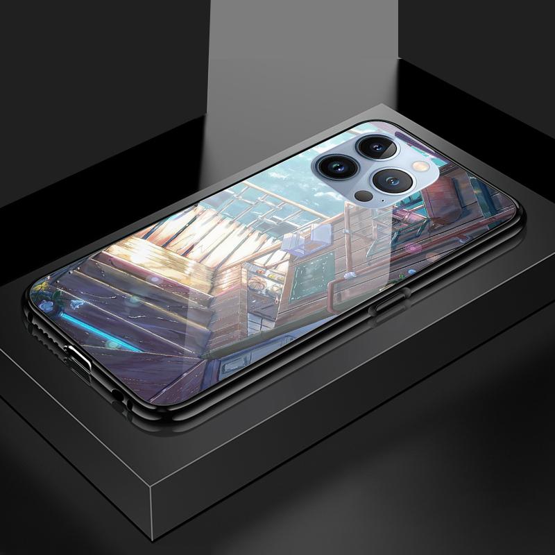 Tempered Glass Phone Case For OPPO Reno13 Reno14 Realme 11 12Pro 14 GTNeo6 C21Y C53 C75 OnePlus Nord2 NordCE3Lite Soft Edge Shockproof Smooth Shell