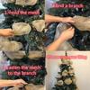 Christmas Ribbon Tree Decoration Mesh Tulle Roll Fabric Pendant Merry Christmas Decor For Home 2025 Xmas Gifts DIY New Year