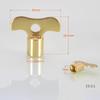 2Pcs/lot  Metal Clock Type Plumbing Switch Keys For Faucet And Water Tap Key 6mm 7mm