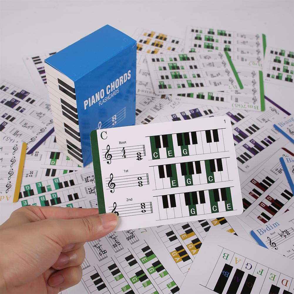 Piano Chord Flashcards with Piano Chords