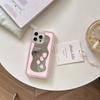 Korean pink mirror tulip for Apple 16promax mobile phone case iPhone14/15pro gentle wind