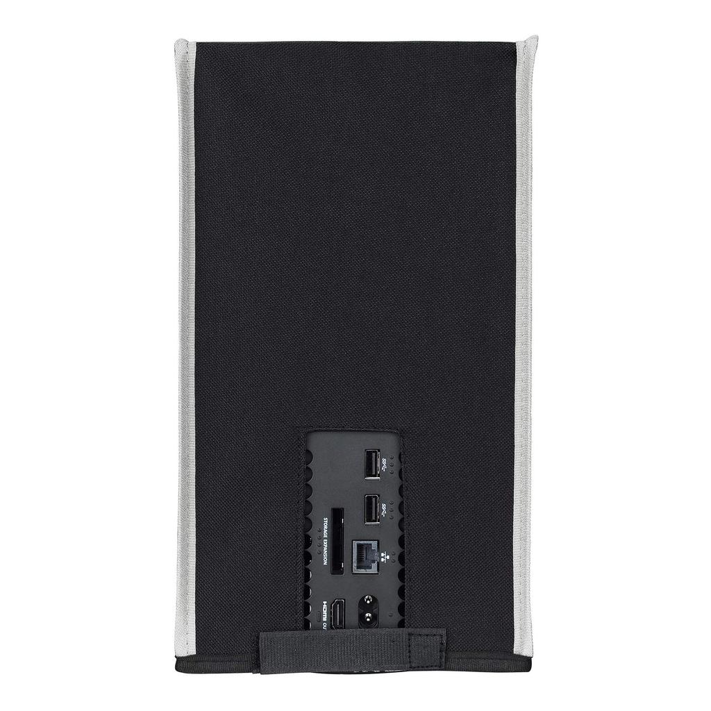 PlayVital Nylon Dust Cover for Xbox Series X Console Soft and Clean Lined Dust Waterproof Cover Sleeve for Xbox Series X Console or Gray (Vertical