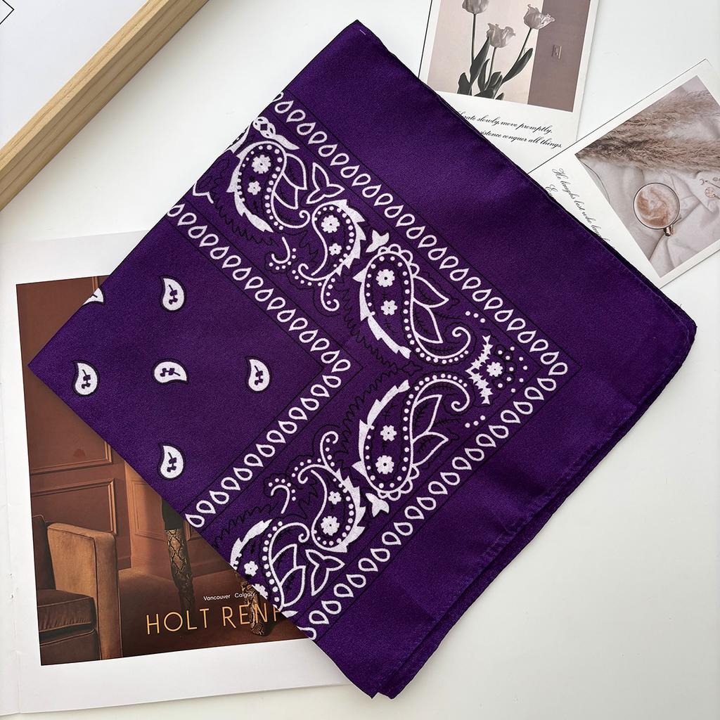 Bandana unisexe pour hommes et femmes, bandeau pour cheveux, style cowboy, pour hommes, motard, sport, couvre-chef, bandeau pour poignet, foulard de tête cachemire, foulard carré