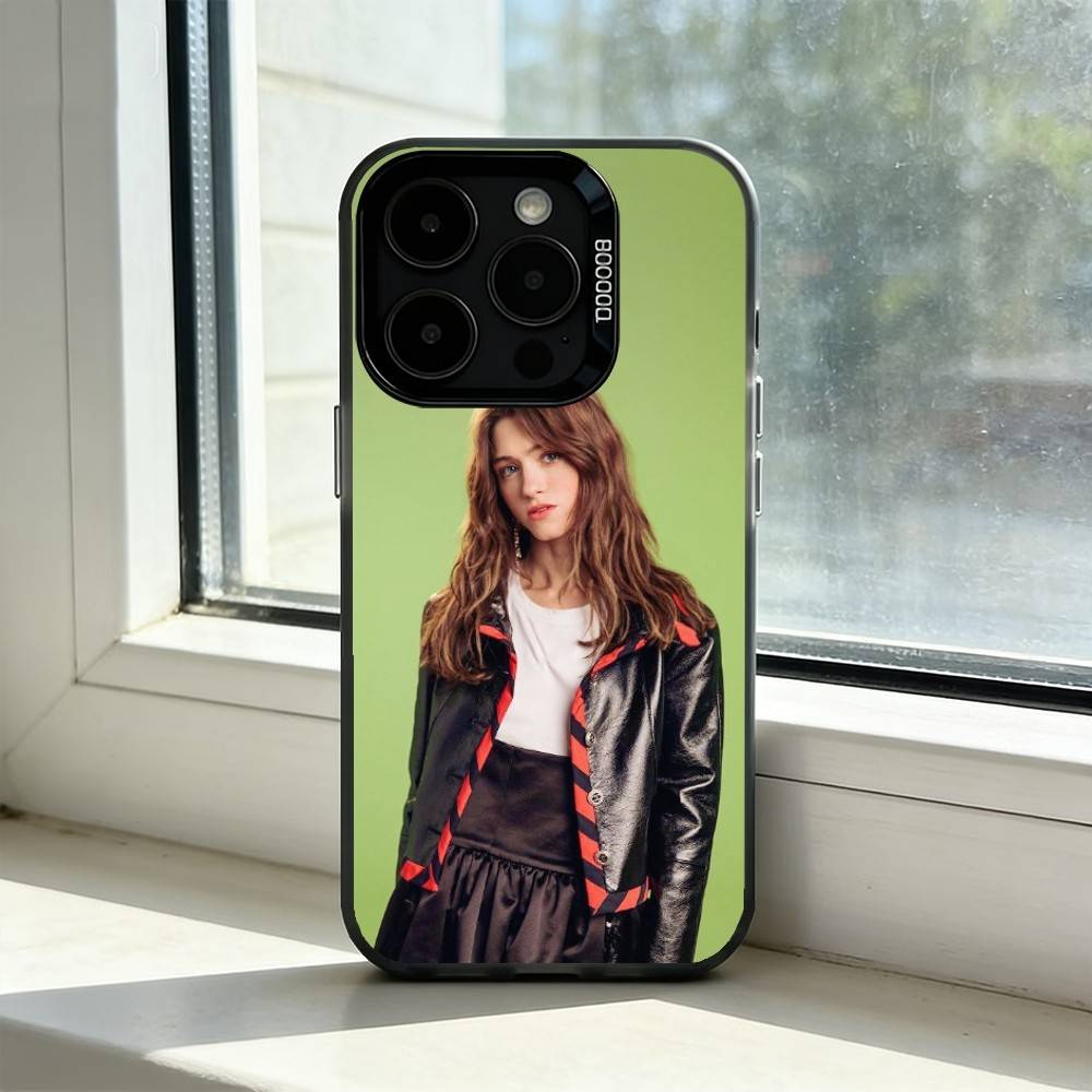 Retro Chic Vibe Natalia Dyer Phone Case For iPhone 17,16,15,14,13,12,11 Plus,Pro Max,XS,Colorful Silver Phone case Funda Cover