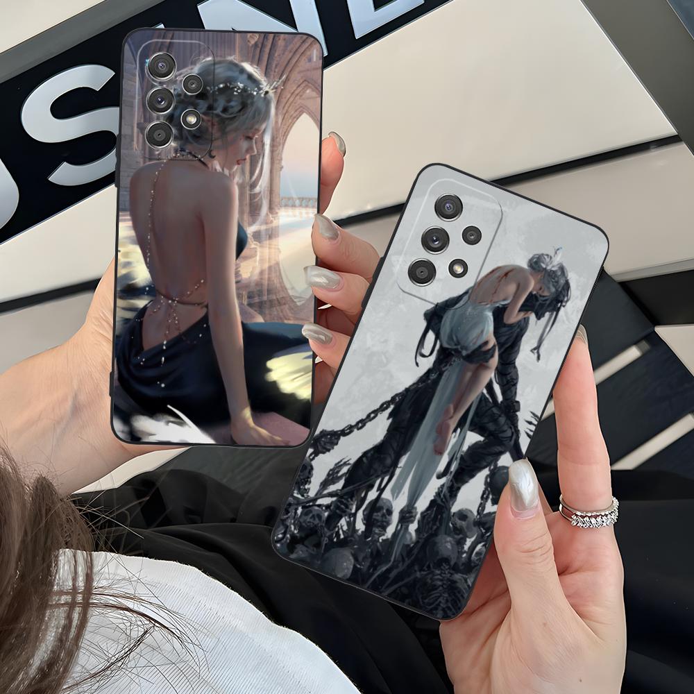 Anime Ghostblade Mobile Phone Case for Samsung Galaxy A56 55 54 53 52 51 36 35 34 23 16 15 5G Colorful Cover Smartphone Luxury