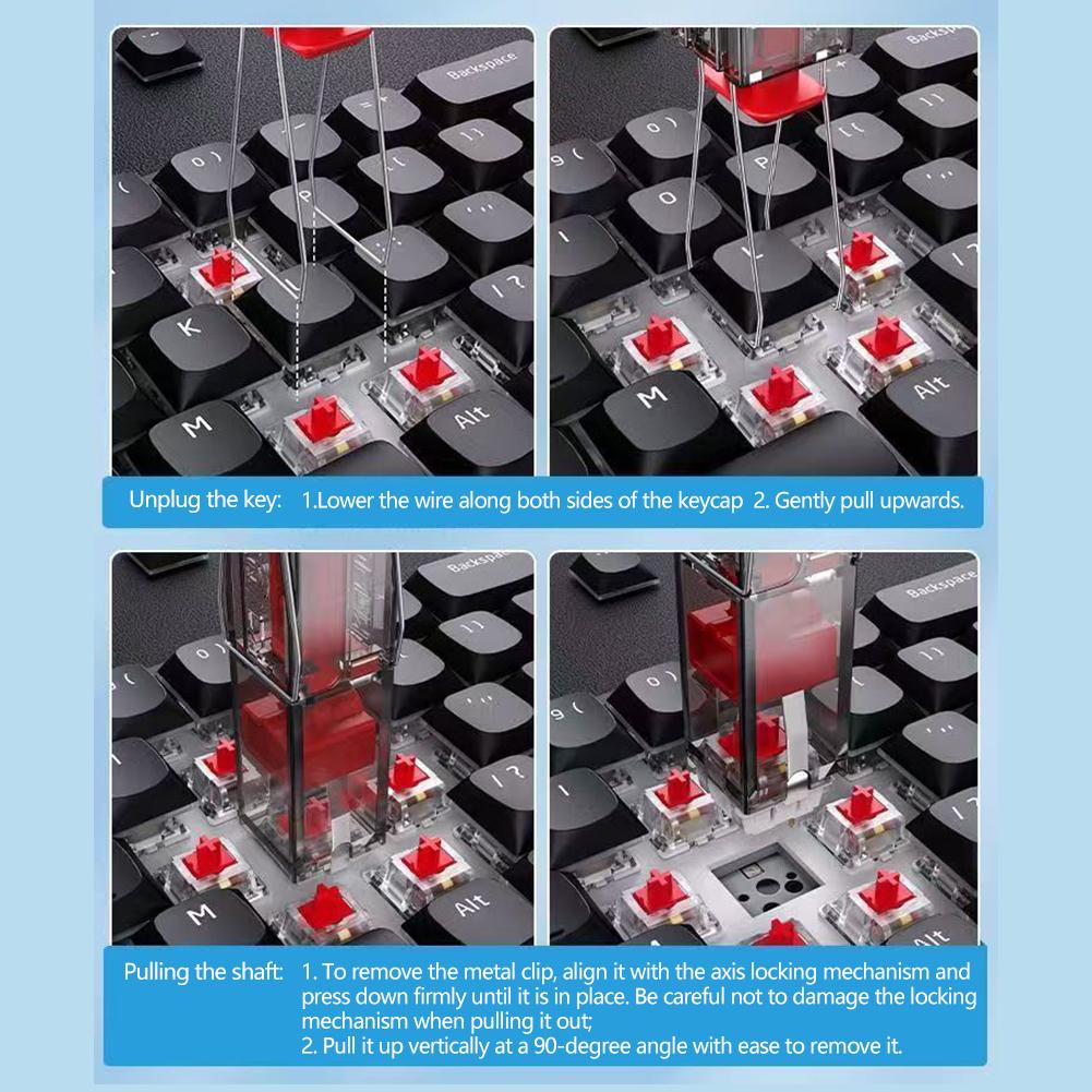 Mechanical Keyboards Switches Puller Keycap Puller Customized Hot Swap Keycap Shaft Remover Keyboard Cleaner