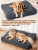Plush Dog Crate Pad & Cat Bed Mat-Winter Non-Slip Bottom Durable Pet Bed Soft Warm Washable Floor Cushion for All Pets